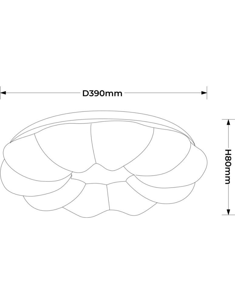 Light Prestige Plafon Ariva 40 cm biały LED 4000K LP-8321/1C-40 WH Light Prestige Plafon Ariva 40 cm biały LED 4000K LP-8321/1C-40 WH