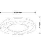 Light Prestige Plafon Tenaro 26 cm biały LED 4000K LP-7312/1C-26 WH Light Prestige Plafon Tenaro 26 cm biały LED 4000K LP-7312/1C-26 WH
