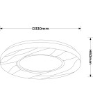 Light Prestige Plafon Tenaro 33 cm biały LED 4000K LP-7312/1C-33 WH