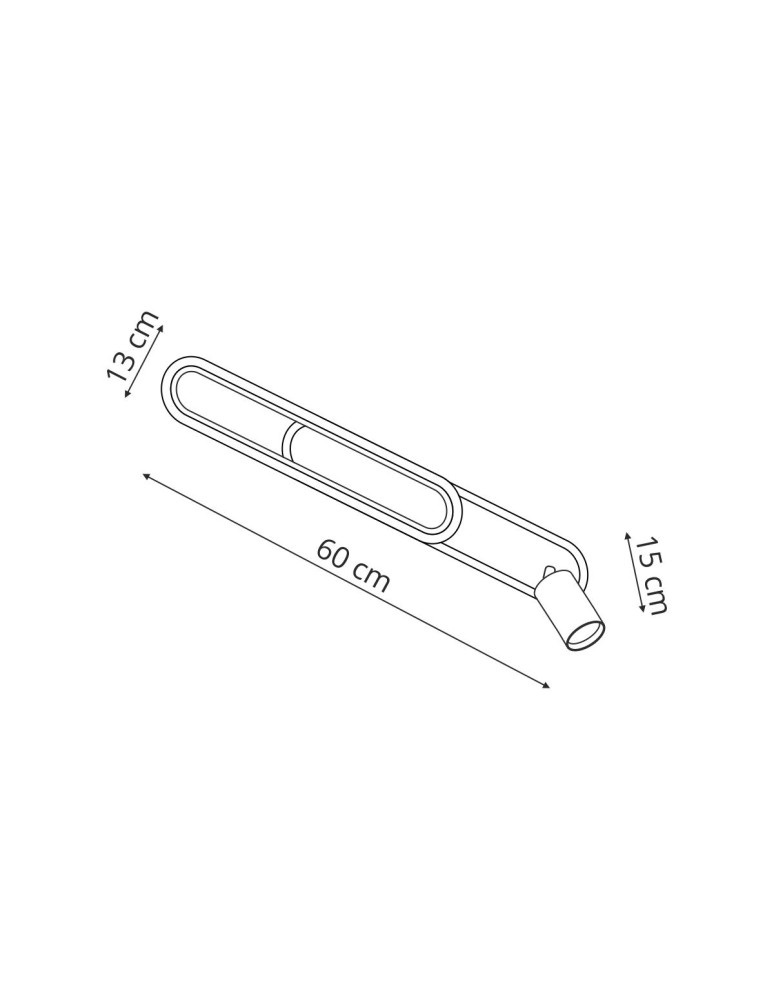 Light Prestige Spot Parma 1 długi czarny 1xGU10 LED CCT LP-0612/1C L BK