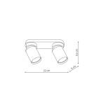 Light Prestige Pointa 2 spot biały 2xGU10 LP-6398/2WS WH