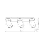 Light Prestige Pointa 3 spot biały 3xGU10 LP-6398/3WS WH