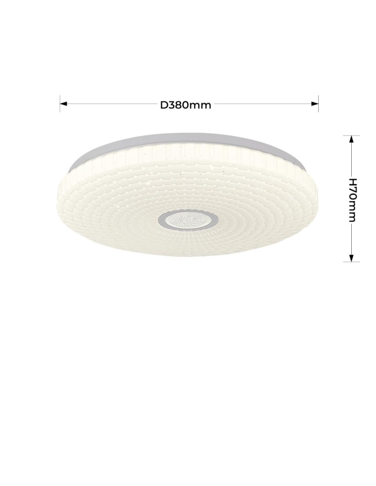 Light Prestige Plafon Solaro 40 cm biały LED 4000K LP-5490/1C-40 WH Light Prestige Plafon Solaro 40 cm biały LED 4000K LP-5490/1C-40 WH