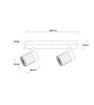 Light Prestige Erovia spot 2 złoty LED CCT LP-5923/2WS GD