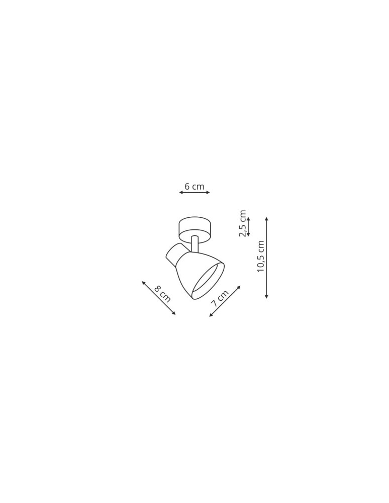 Light Prestige Dravo 1 spot czarny 1xGU10 LP-9523/1WS BK