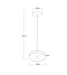Light Prestige Wisząca lampa Casy dymna LED CCT LP-3176/1P S SM