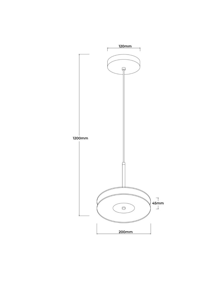 Light Prestige Wisząca lampa Casy dymna LED CCT LP-3176/1P S SM
