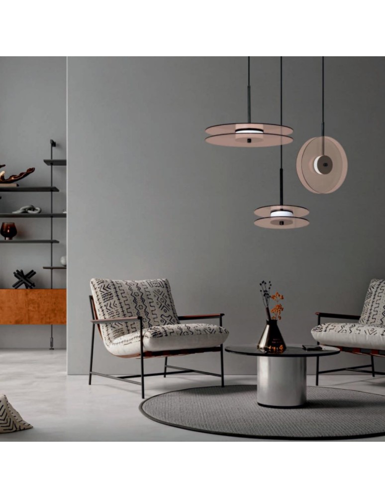 Light Prestige Wisząca lampa duża Casy dymna LED CCT LP-3176/1P L SM