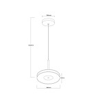 Light Prestige Wisząca lampa duża Casy dymna LED CCT LP-3176/1P L SM
