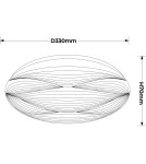 Light Prestige Plafon Moluna 33 cm biały LED 4000K LP-9623/1C-33 WH Light Prestige Plafon Moluna 33 cm biały LED 4000K LP-9623/1C-33 WH