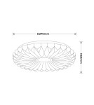 Light Prestige Plafon Zivora 26 cm biały LED 4000K LP-4890/1C-26 WH Light Prestige Plafon Zivora 26 cm biały LED 4000K LP-4890/1C-26 WH