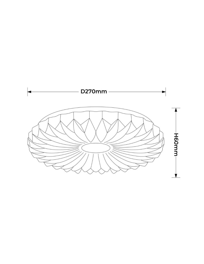 Light Prestige Plafon Zivora 26 cm biały LED 4000K LP-4890/1C-26 WH