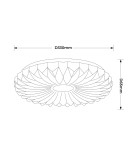 Light Prestige Plafon Zivora 33 cm biały LED 4000K LP-4890/1C-33 WH