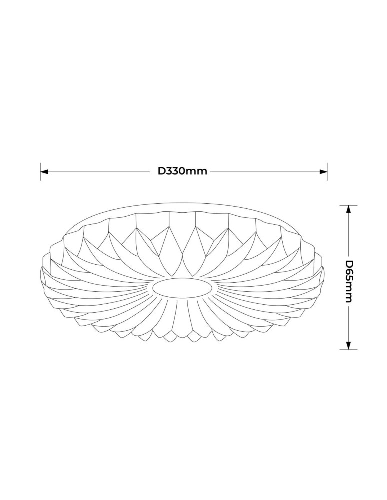Light Prestige Plafon Zivora 33 cm biały LED 4000K LP-4890/1C-33 WH