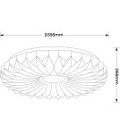 Light Prestige Plafon Zivora 40 cm biały LED 4000K LP-4890/1C-40 WH Light Prestige Plafon Zivora 40 cm biały LED 4000K LP-4890/1C-40 WH