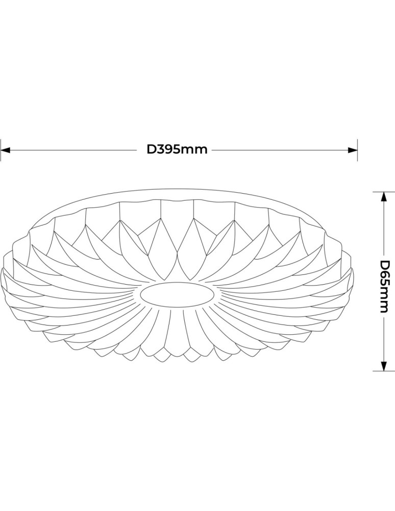 Light Prestige Plafon Zivora 40 cm biały LED 4000K LP-4890/1C-40 WH Light Prestige Plafon Zivora 40 cm biały LED 4000K LP-4890/1C-40 WH