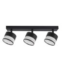 Light Prestige Spot Kendal 3 transparetny / czarny GX53 LP-6331/3WS TR/BK