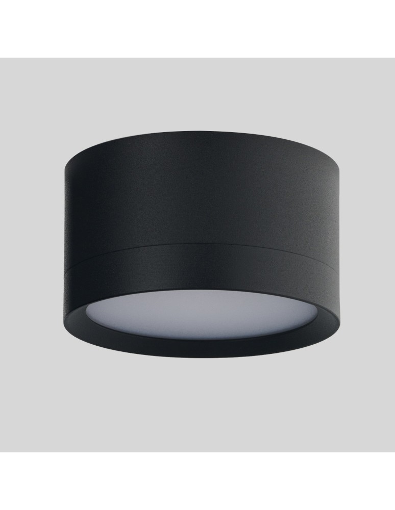 Bathroom ceiling lamps - Azzardo Marton IP44 Black Mat 1xGX53 Ceiling Lamp AZ6443 - product kolory-swiatla.pl 2