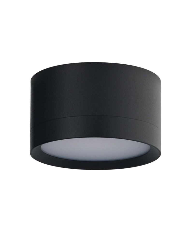 Bathroom ceiling lamps - Azzardo Marton IP44 Black Mat 1xGX53 Ceiling Lamp AZ6443 - product kolory-swiatla.pl 1