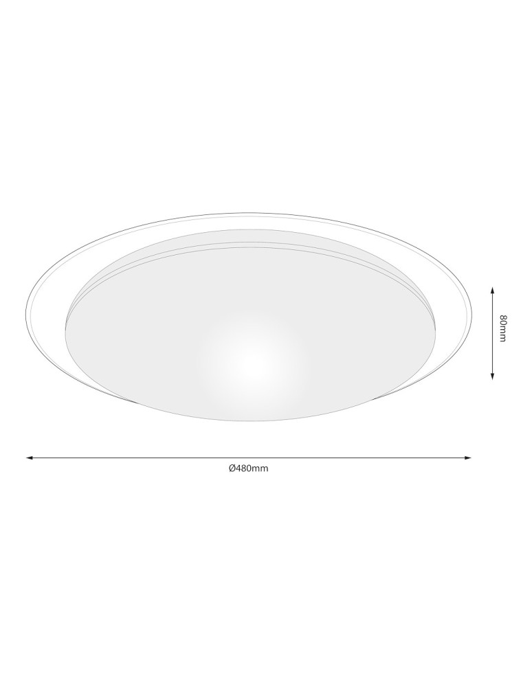 Milagro Plafon SONIC 35W LED Ø450 mm ML6410