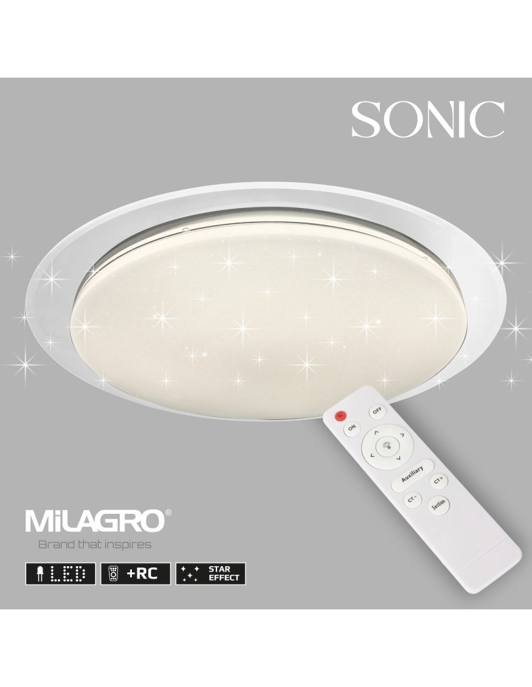 Milagro Plafon SONIC 24W LED Ø400 mm ML6409