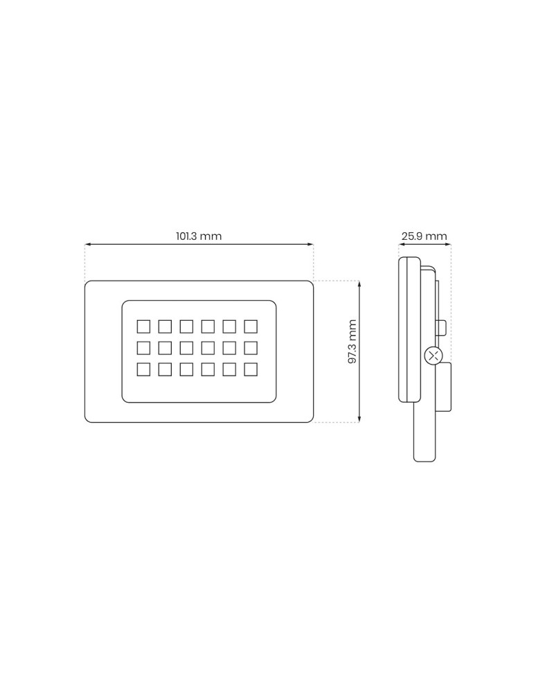 Eko-Light Naświetlacz LED 10W 4000K EKN1619