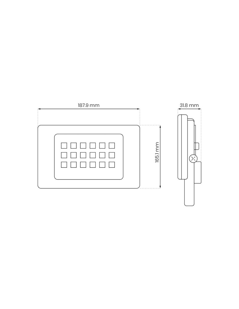 Eko-Light Naświetlacz LED 50W 4000K EKN1622