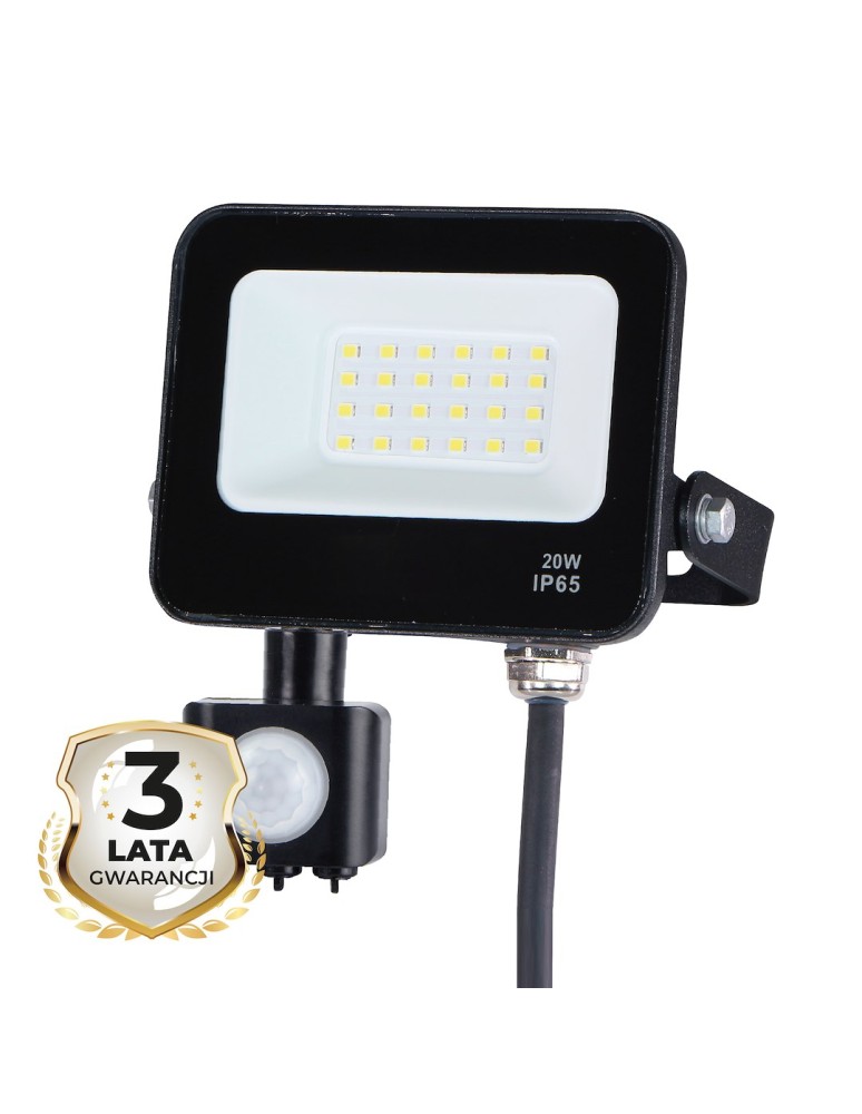 Eko-Light Naświetlacz LED 20W 4000K PIR EKN1625