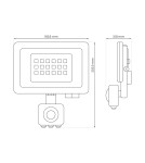 Eko-Light Naświetlacz LED 50W 4000K PIR EKN1627