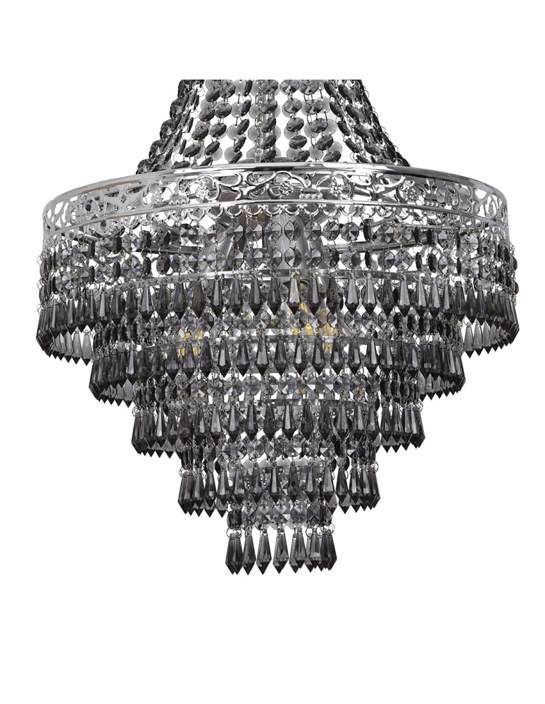 Milagro Żyrandol CORAL Black 3xE14 MLP1585