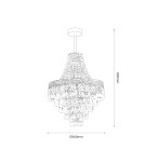 Milagro Żyrandol CORAL Black 3xE14 MLP1585