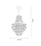 Milagro Żyrandol GEMMA 1xE27 MLP1587