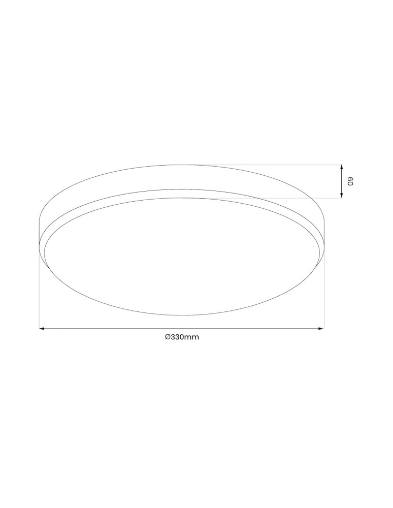 Milagro Plafon MAYA CHROME 15W LED IP44 Ø330 mm ML1658