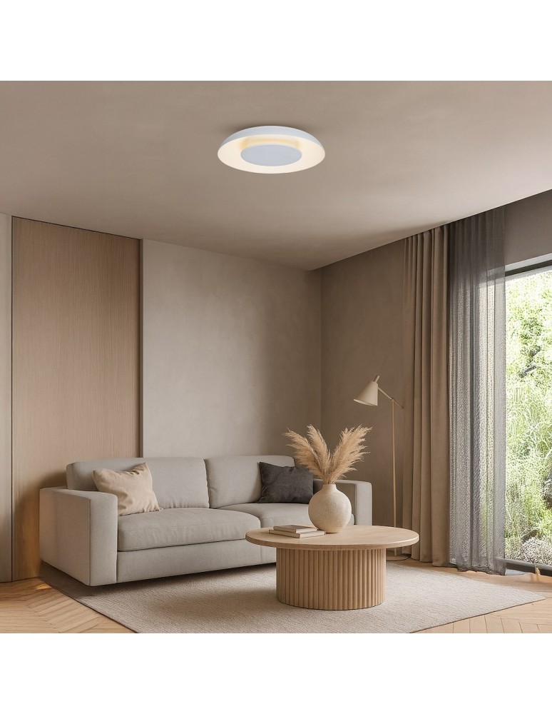 Milagro Lampa sufitowa Piattino Biały 30W LED 3000K-4000k-6000K ML1810