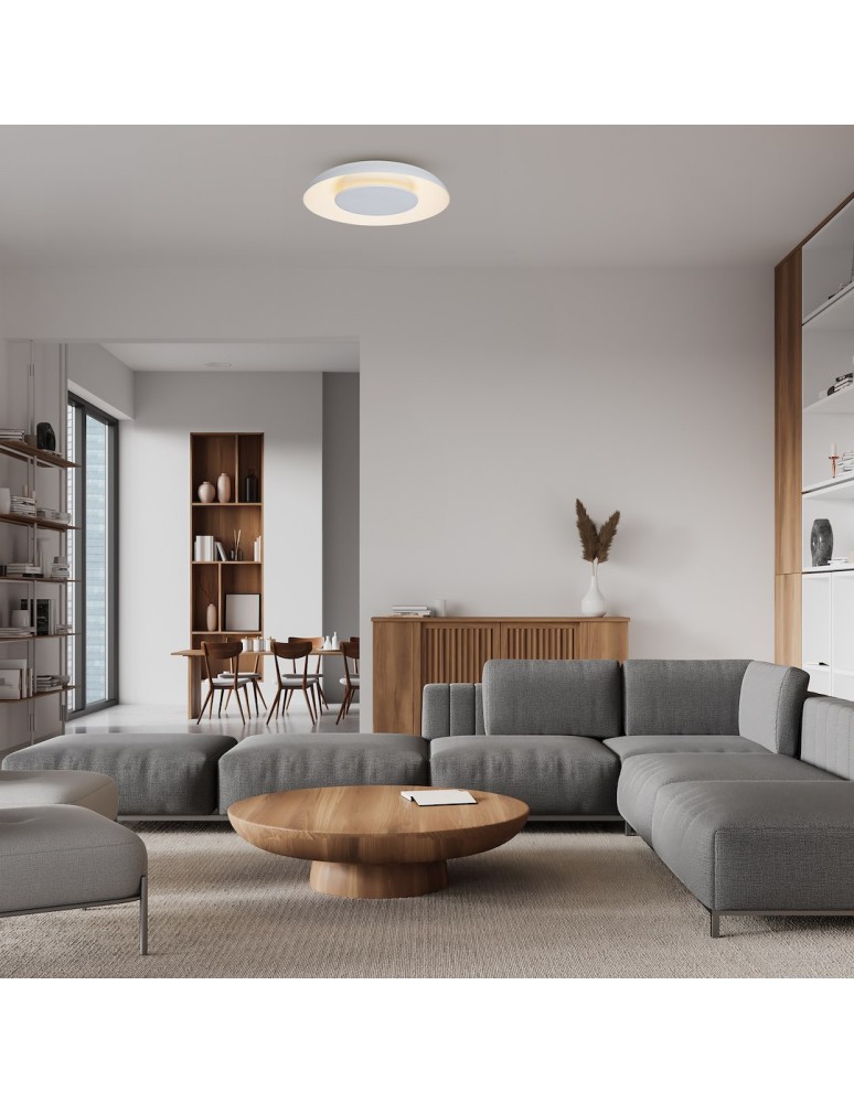 Milagro Lampa sufitowa Piattino Biały 30W LED 3000K-4000k-6000K ML1810