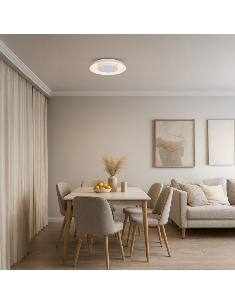 Milagro Lampa sufitowa Piattino Biały 30W LED 3000K-4000k-6000K ML1810