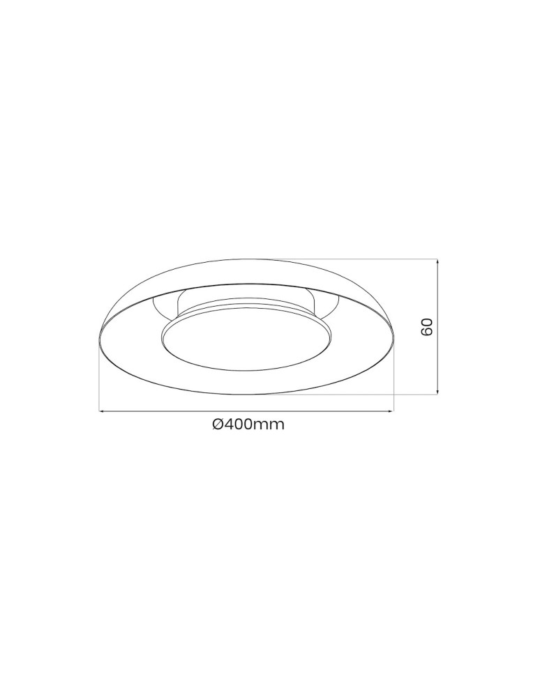 Milagro Lampa sufitowa Piattino Biały 30W LED 3000K-4000k-6000K ML1810