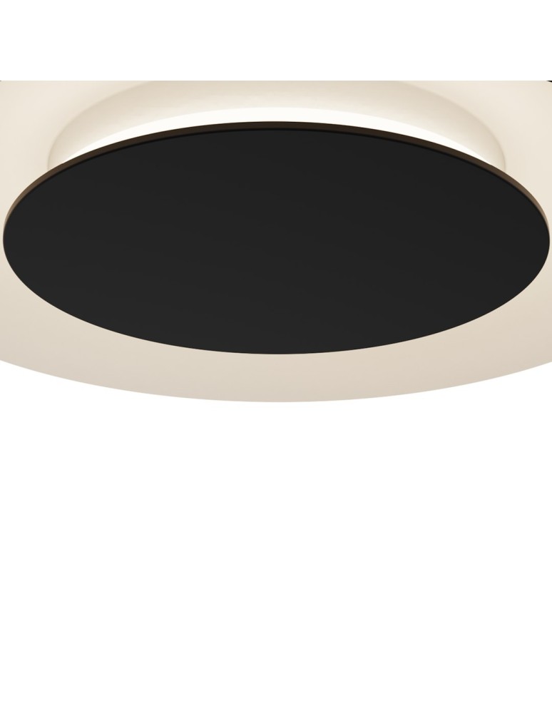 Milagro Lampa sufitowa Piattino Czarny 30W LED 3000K-4000k-6000K ML1811