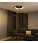 Milagro Lampa sufitowa Piattino Czarny 30W LED 3000K-4000k-6000K ML1811