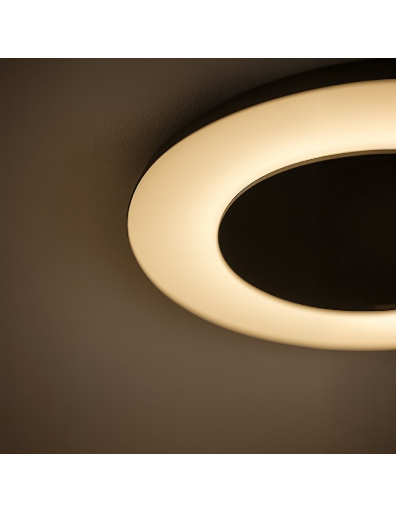 Milagro Lampa sufitowa Piattino Czarny 30W LED 3000K-4000k-6000K ML1811