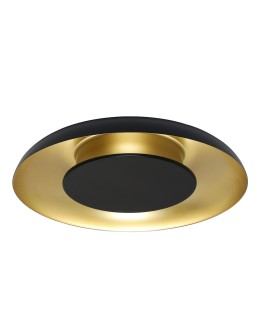 Milagro Lampa sufitowa Piattino Czarny Złoty 30W LED 3000K-4000k-6000K ML1812