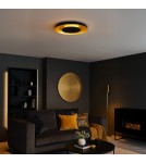 Milagro Lampa sufitowa Piattino Czarny Złoty 30W LED 3000K-4000k-6000K ML1812