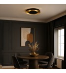 Milagro Lampa sufitowa Piattino Czarny Złoty 30W LED 3000K-4000k-6000K ML1812