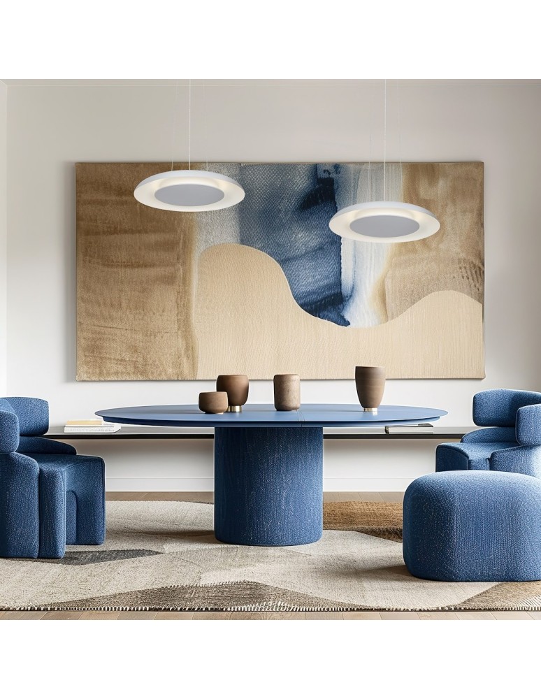 Milagro Lampa wisząca Piattino Biały 30W LED 3000K-4000k-6000K ML1813