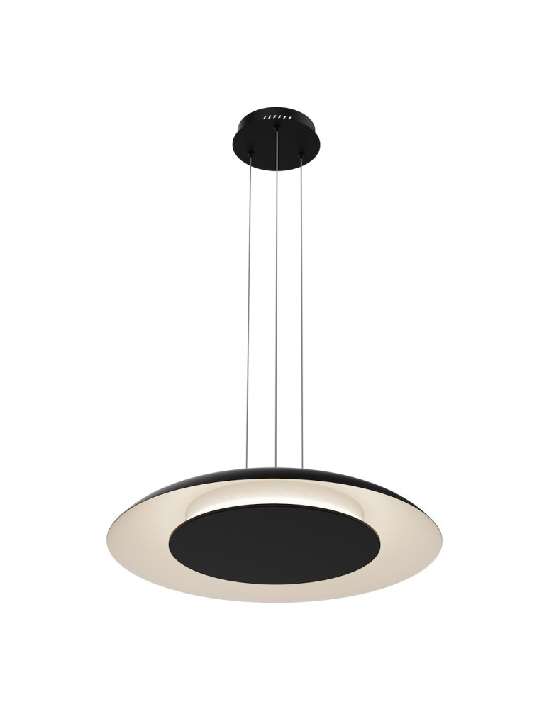 Milagro Lampa wisząca Piattino Czarny 30W LED 3000K-4000k-6000K ML1814