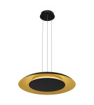 Milagro Lampa wisząca Piattino Czarny Złoty 30W LED 3000K-4000k-6000K ML1815