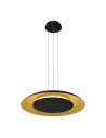 Milagro Lampa wisząca Piattino Czarny Złoty 30W LED 3000K-4000k-6000K ML1815