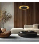 Milagro Lampa wisząca Piattino Czarny Złoty 30W LED 3000K-4000k-6000K ML1815