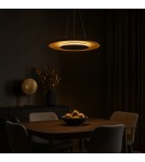 Milagro Lampa wisząca Piattino Czarny Złoty 30W LED 3000K-4000k-6000K ML1815