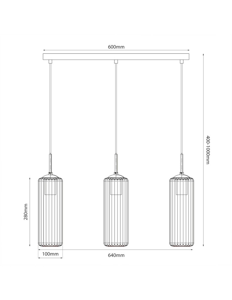 Milagro Lampa wiszaca Vesta 3xE27 ML1804